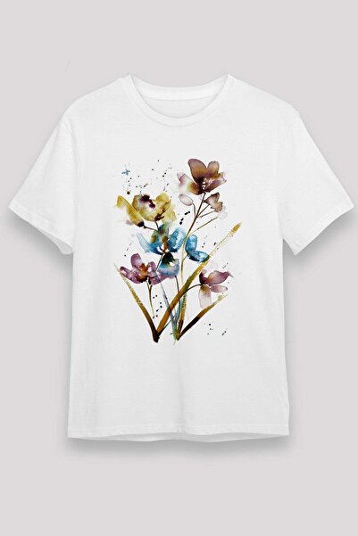 Darkhane Flower White Unisex T-Shirt T-Shirt