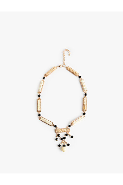 Koton Beaded Pendant Necklace