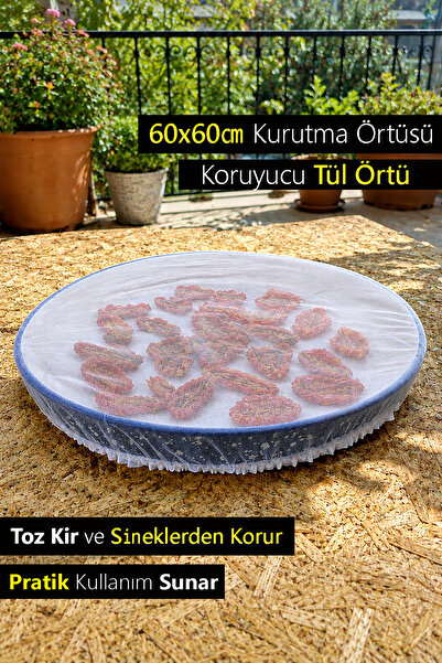 Bundeba 60*60 Lastikli Tepsi için Meyve Koruyucu & Sebze Meyve Kurutma Örtüsü...