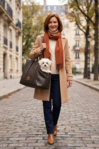 PATİBAG LÜKS DERİ KEDİ ve KÖPEK TAŞIMA ÇANTASI (İÇİ PELUŞ KONFORLU ve SU GEÇİRMEZ)