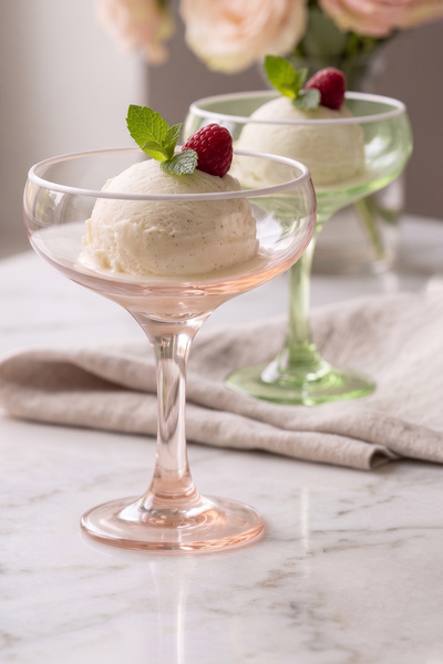 Rakle Colore 2-Piece Ice Cream Bowl Set Green-Salmon 270 Cc