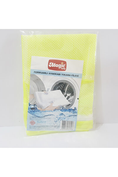renkli çiçekler Zippered Shoe Washing Net