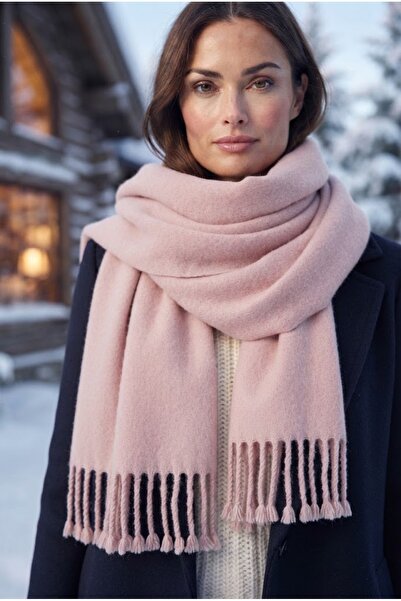 Belifanti Collection Puffy Soft Textured Thick Tasseled Women's Scarf Oversiz...