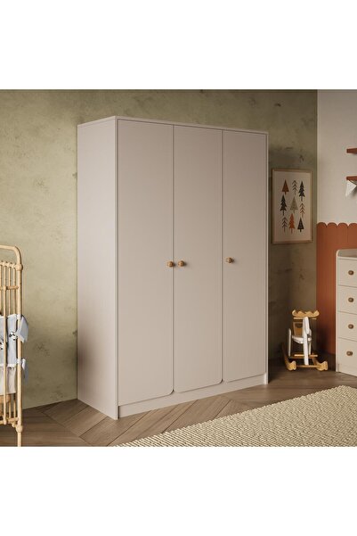 Bimossa KG3130 DAFFY Üç Kapaklı Gardırop Kumtaşı