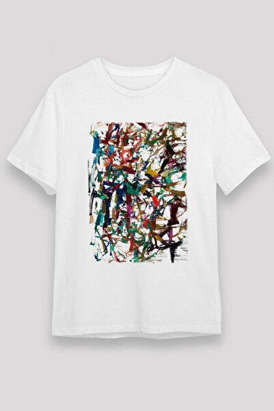 Darkhane Expressionism White Unisex T-Shirt T-Shirt