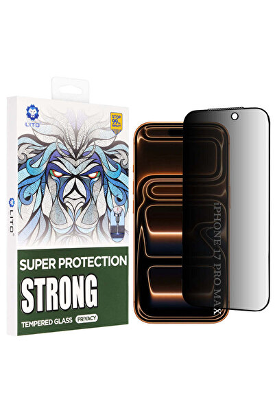 Lito Folie de protecție pentru iPhone 17 Pro Max, D+ Max Strong Privacy - negru