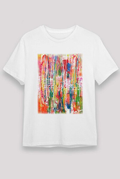 Darkhane Expressionism White Unisex T-Shirt T-Shirt