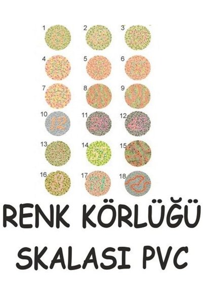 Medikaltec Renk körlüğü skalası
