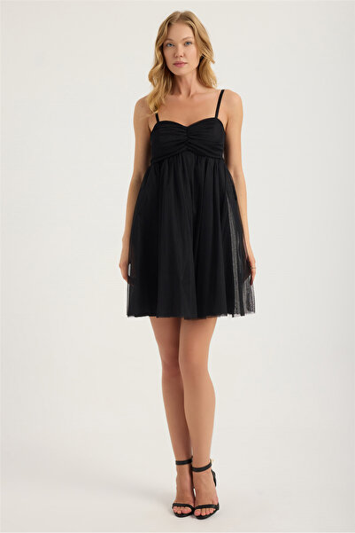 HomeStore Sty Suspender Cup Gathered Tulle Dress