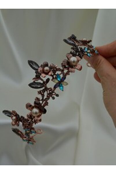 Stoneage Wedding Engagement Henna Bridal Crown - Multi Color -