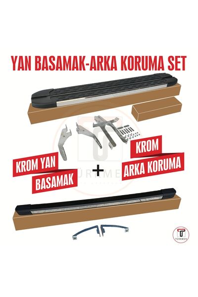 Türkmen Fiat Doblo Yan Basamak-Arka Koruma 2010-2015