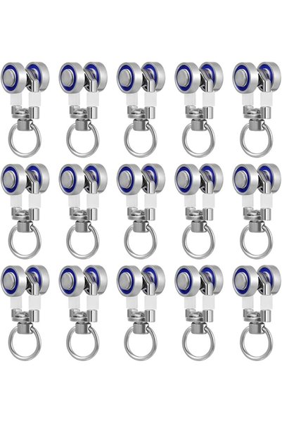 Generic 15pcs Metal Curtain Track Rollers with Smooth Bearings Window Curtain...