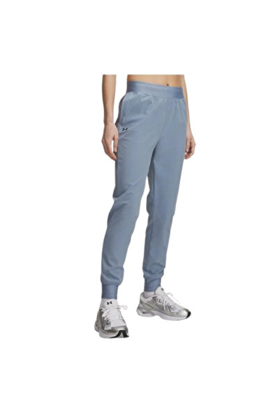 Under Armour Ua Rival Hi Rise Woven Pant 1382727-448 Blue Sweatpants