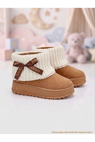 AYS SHOES Princess İçi Peluş Dokulu Kaymaz Taban Ortopedik Çocuk Bot