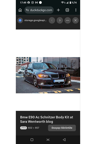 ayaz fiber body kit BMW E90 ÖN TAMPON EKİ FİBER BOYASIZ UYUMLU