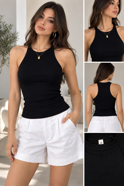 WYBE GİYİM Halter Yaka Kadın Body