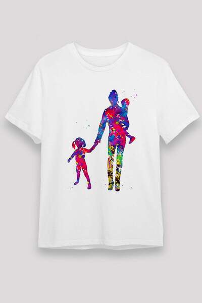 Darkhane Mother's Day Unisex Printed White T-Shirt - Tshirt