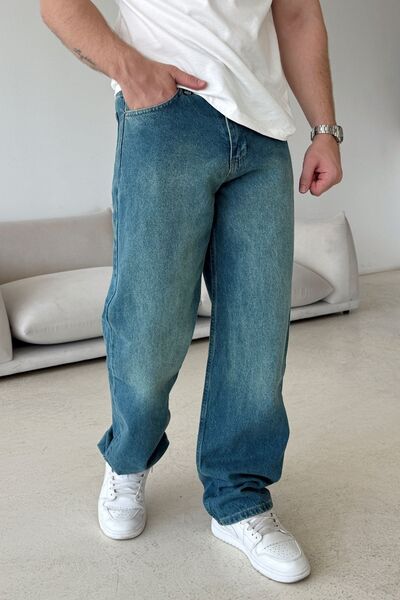 Livio Ferri Wuhan %100 Pamuk Baggy Erkek Jean