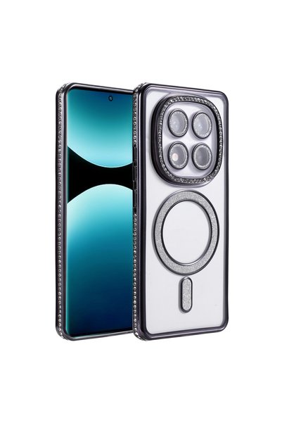 TheGencoo Xiaomi Redmi Note 15 Pro 5g Joke Simli Magneticsafe Case - Black