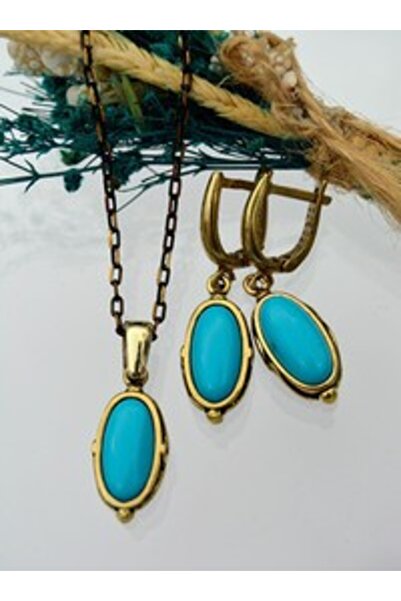 Stoneage Full Set with Turquoise Stones - Multi-Colored -