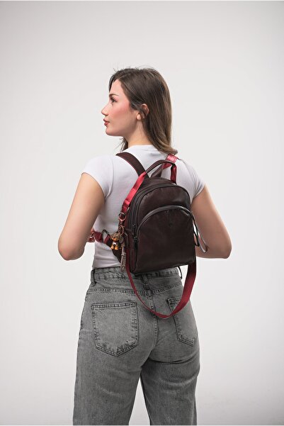 ÇÇS 18475 Kadın Sırt Çantası STD BORDO