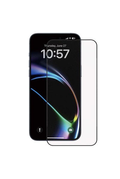 Anank Folie de protecție pentru iPhone 16 Pro Max, Protector de ecran integral din sticlă 2.5D 1X ranforsat (pachet de 10) - negru