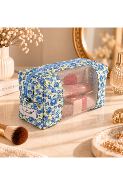 Ays Quilt Transparent Detailed Makeup Bag – Travel Organizer