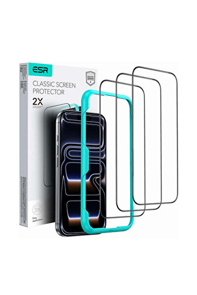 ESR Protective film for iPhone 17 Air, Tempered Glass (3 pack) - black
