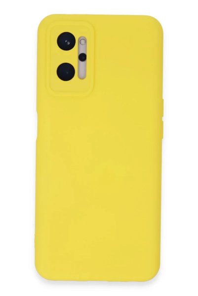 Generic Brand جراب Realme 9i 4G مصنوع من السيليكون المخملي الداخلي - أصفر