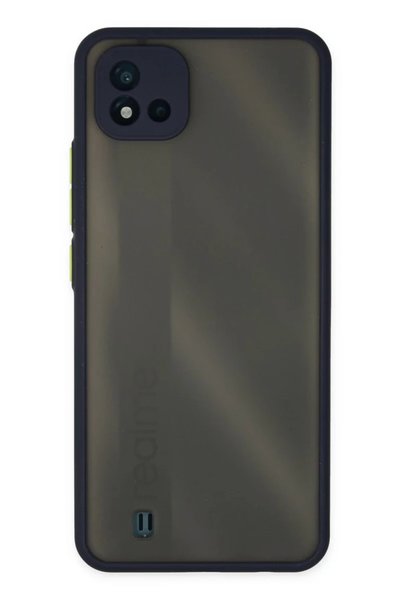 Generic Brand Realme C11 2021 Case Montreal Silicone Cover - Navy Blue