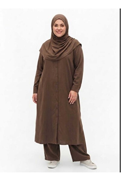 BÜYÜK BEDEN PANTOLONLU TENCEL TAKIM