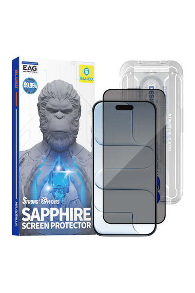 BLUEO Folie de protecție pentru iPhone 17 Air, Sticlă Safir Premium, rezisten...