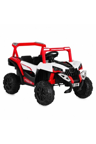 Moni Jeep Electric Gobi Go Roșu, 12V 7Ah, Echilibrare, Telecomandă 2.4 GHz, 3...