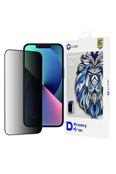 Lito Folie de protecție pentru iPhone 13, D+ Pro Privacy - negru