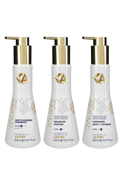 collagen active مجموعة بروتين الشعر البرازيلي الاحترافية من كولاجين أكتف للشع...