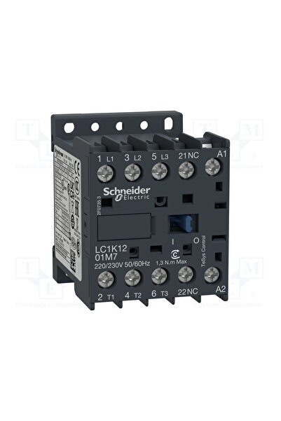 OEM Contactor 3-polar SCHNEIDER ELECTRIC LC1K1201P7, NO x3, Contacte auxiliar...