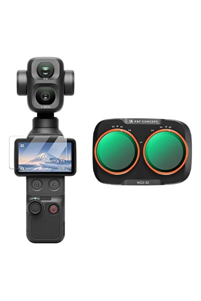 K&F CONCEPT Dji Osmo Pocket 4P İçin Değişken ND Filtre (ND2-32) (Metal)