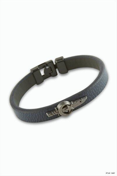 ZERO LAND Ilkestor Moon Star Quality Faux Leather (200902) Bracelet Navy Blue