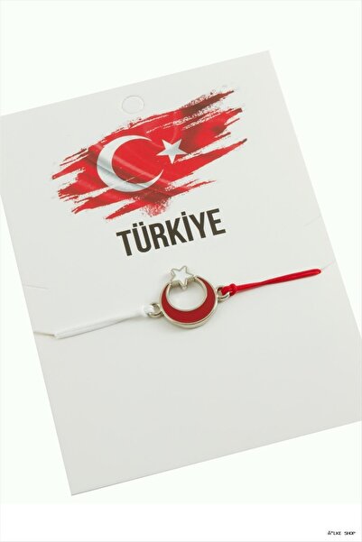 ZERO LAND Ilkestor Moon Star Rope (204550) Bracelet Red