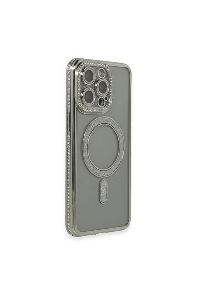 TheGencoo Apple iPhone 15 Pro Case Joke Silvery Magneticsafe Case - Gray
