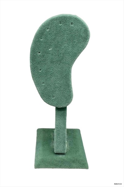 Generic Brand Muratech Anfora Fabric Covered Earrings (202337) Stand Green