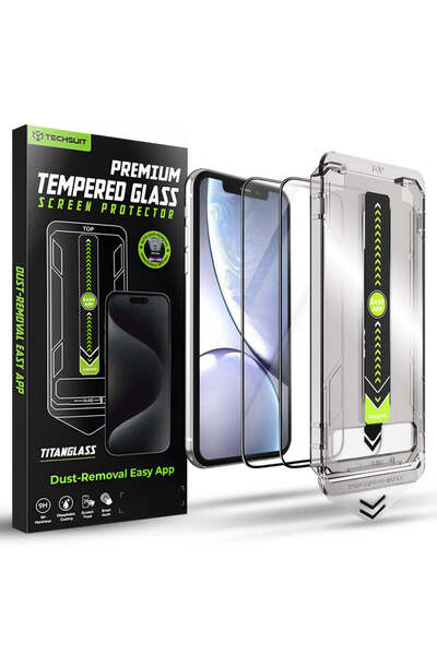 Techsuit Folie de protecție pentru iPhone 11, TitanGlass FullCover (pachet de...