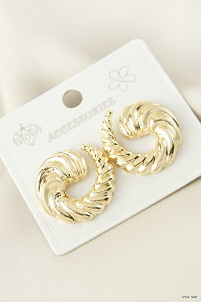 ZERO LAND Ilkestor Twisted Metal (201423) Earrings Yellow