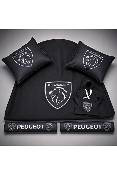 Peugeot pejo SİYAH DÖRTLÜ SERVİS KILIFI + İKİLİ YASTIK VE KEMER KILIFI + VİTES POLARI