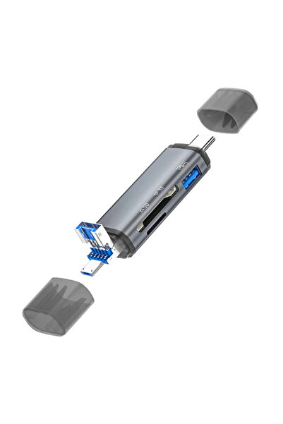 evimdeyokyok Zr286 Ads307 3 in 1 Type-C Card Reader