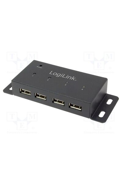 OEM Hub USB LOGILINK UA0141A, DC,USB A soclu x4, USB 2.0, fixat pe blat,PnP, ...