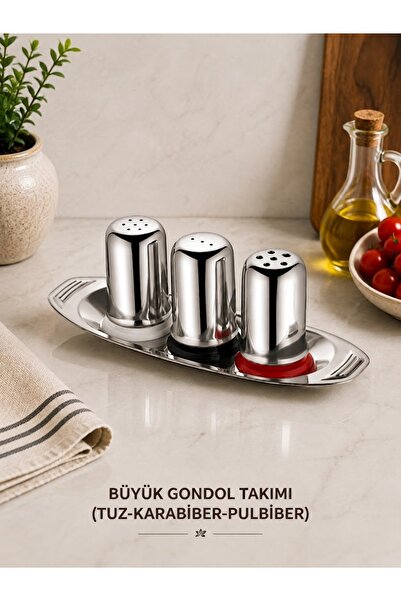 Genel Markalar EMİN BÜYÜK GONDOL TAKIMI (TUZ-KARABİBER-PULBİBER)