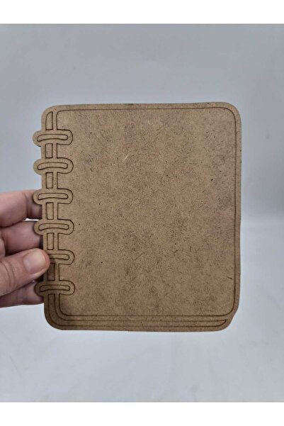 Mu Art Ahşap 10 Adet Okul Temalı Ahşap Boyama DefterFigürü 15 cm- Ham MDF 3 m...