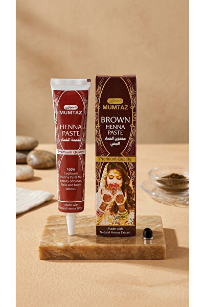 Brown Henna Paste Kahverengi Hazır Tüp Kına El Ve Body Tattoo Kınası