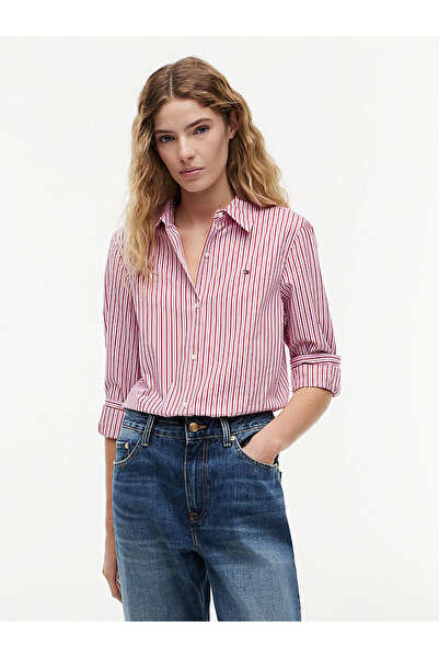 Tommy Hilfiger Women's Summer Poplin Regular Shirt